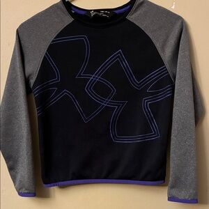 Under Armour Men's Black and Gray Crewneck Sweater